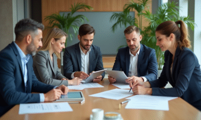 Groupe de professionnels lors d'une réunion en entreprise